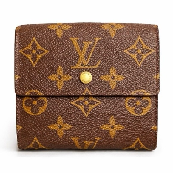 Louis Vuitton Handbags - Louis Vuitton Monogram Snap Wallet Vintage Brown Canvas LV Authentic